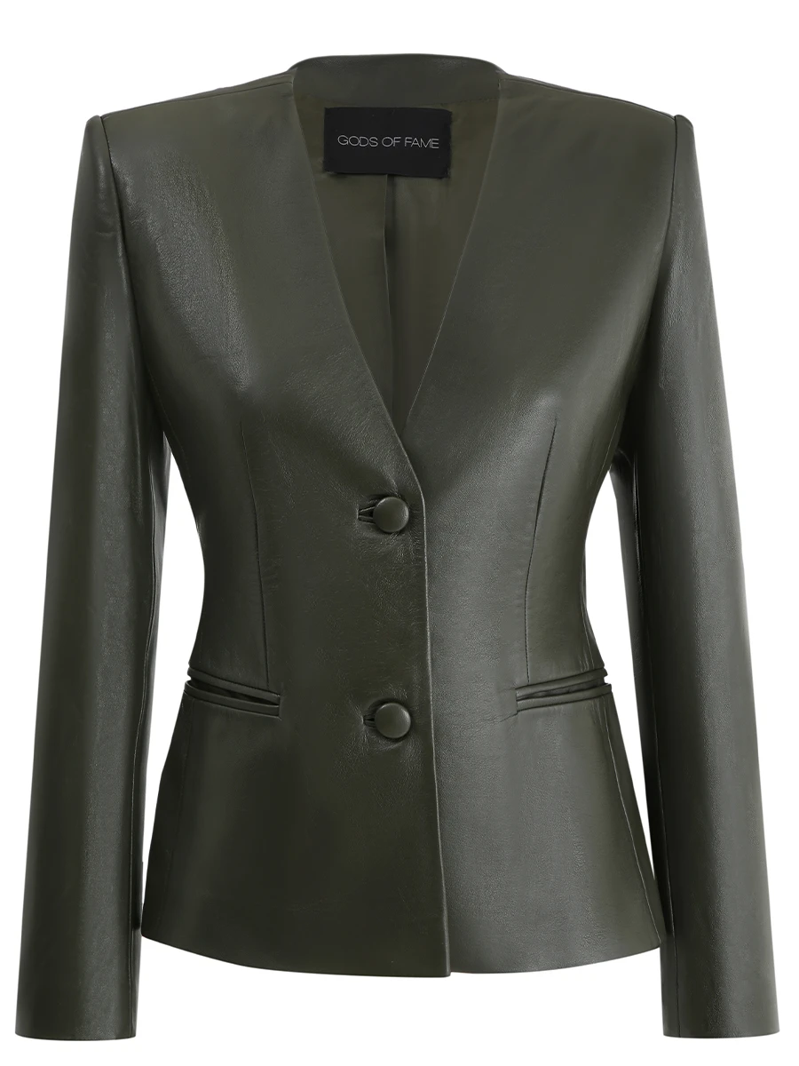 Жакет из кожи