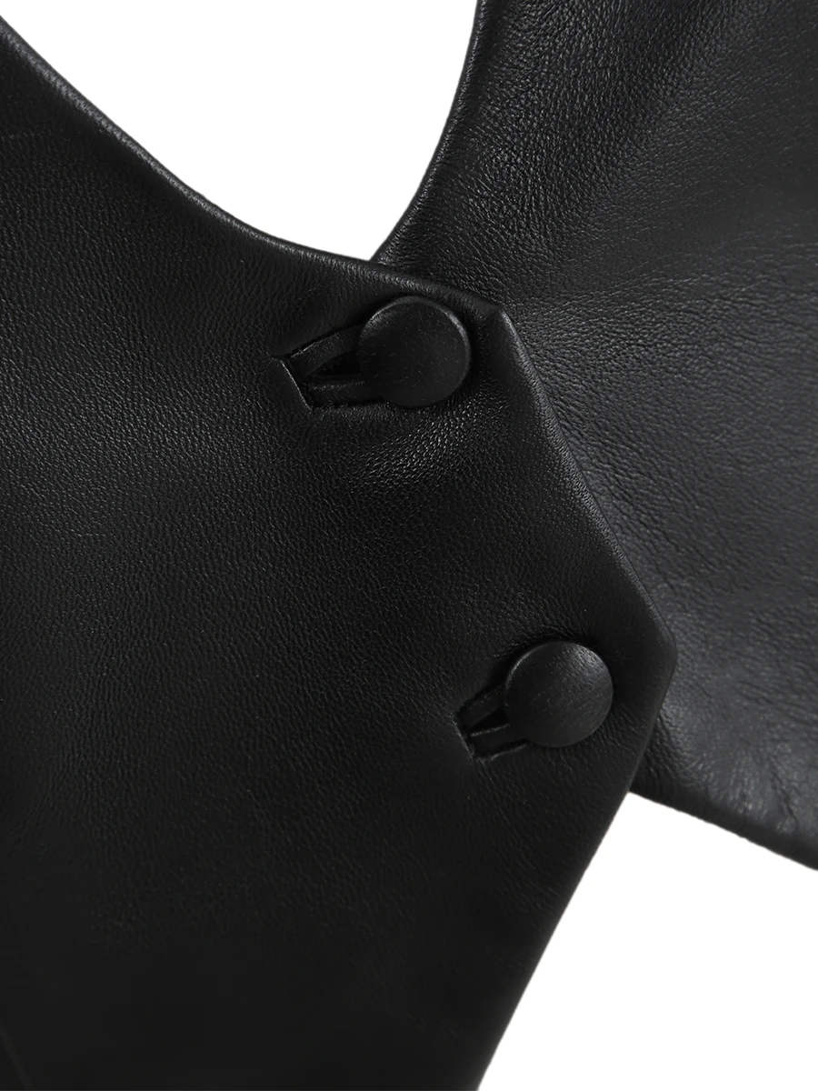 Жилет кожаный