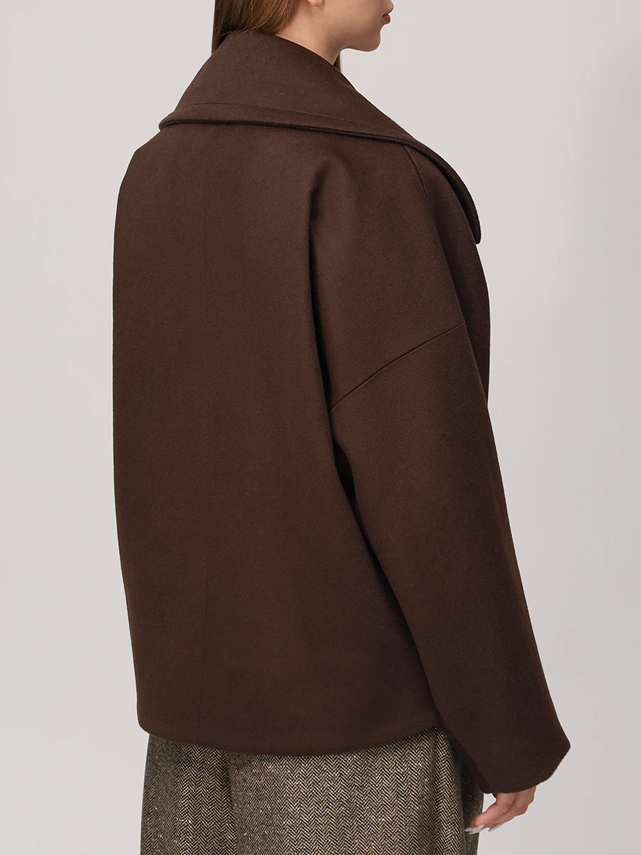 Полупальто из шерсти и кашемира