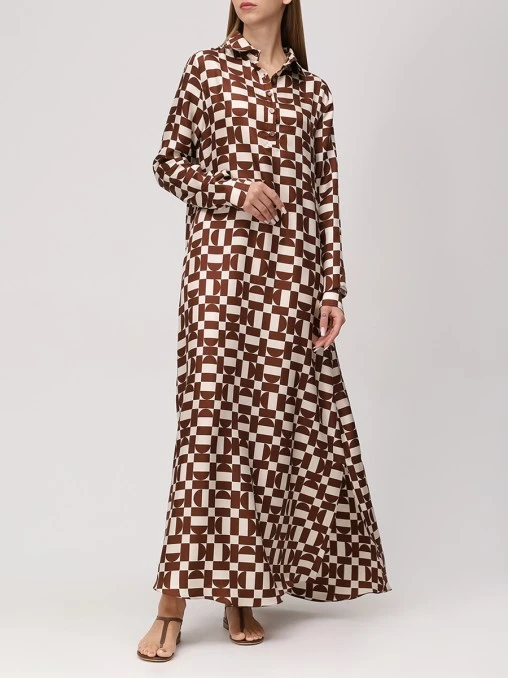 Платье шелковое LECODE