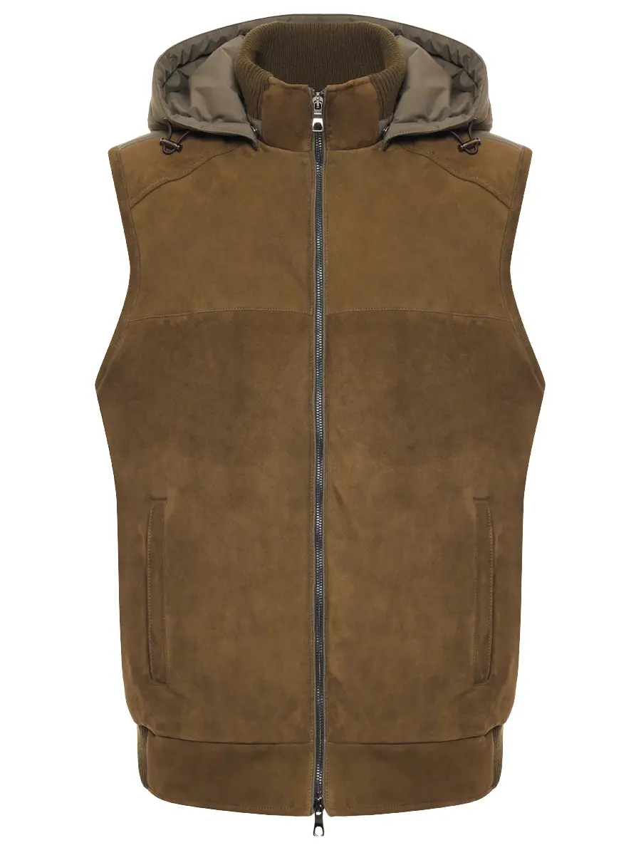 Жилет замшевый