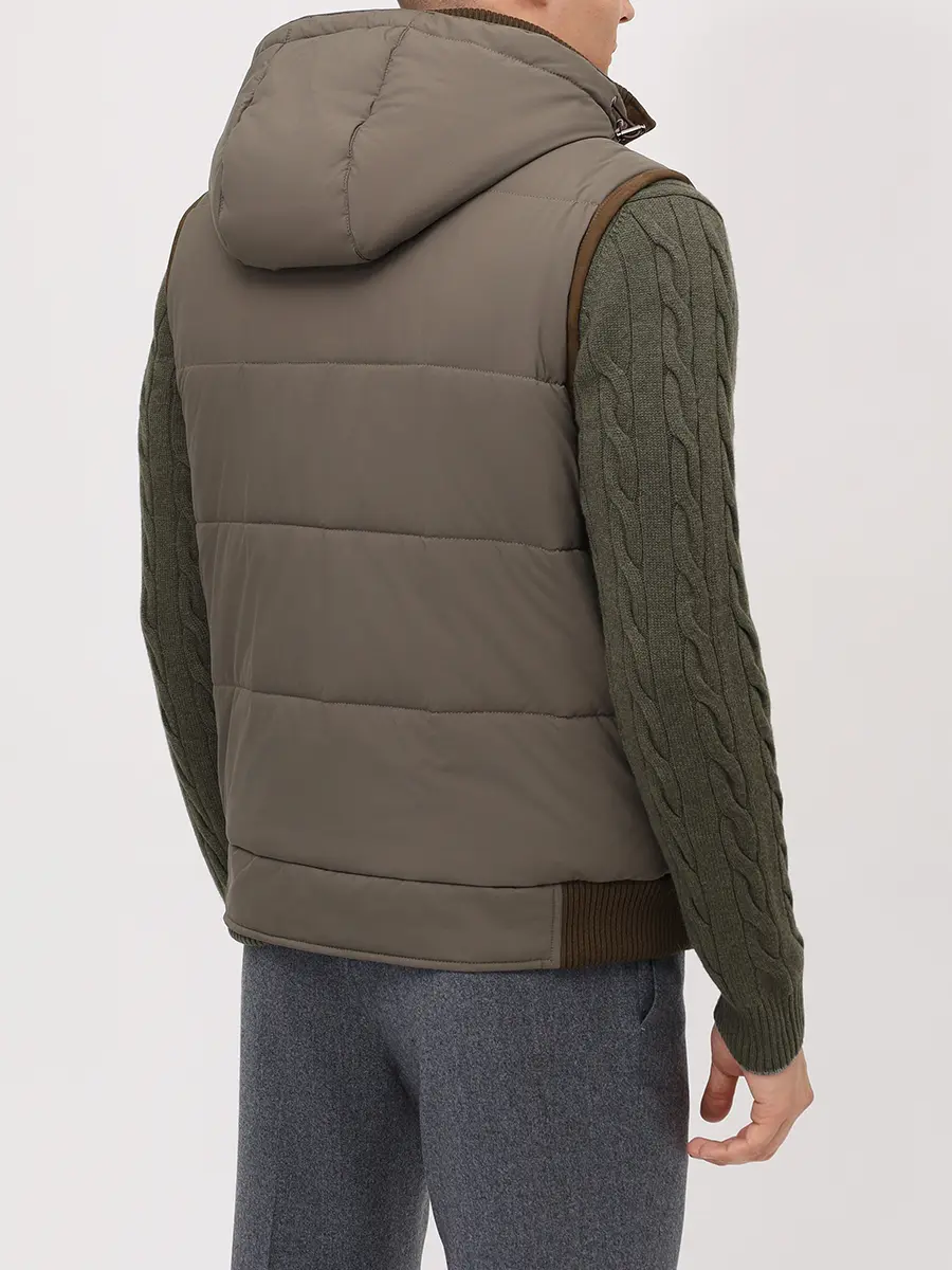 Жилет замшевый