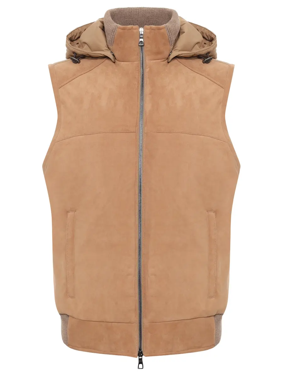 Жилет замшевый