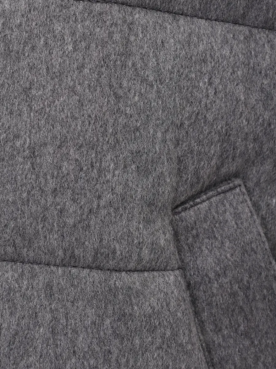 Куртка кашемировая с меховой отделкой