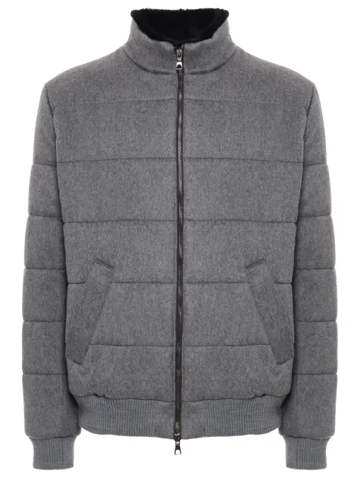 Куртка кашемировая с меховой отделкой SUIT FACTORY