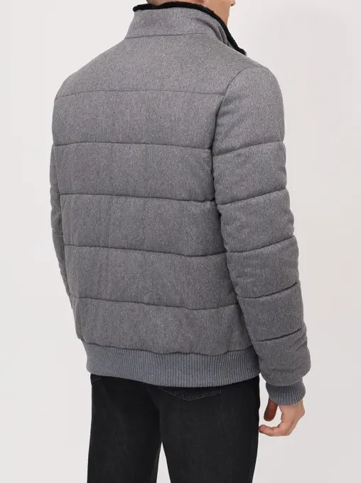 Куртка кашемировая с меховой отделкой SUIT FACTORY