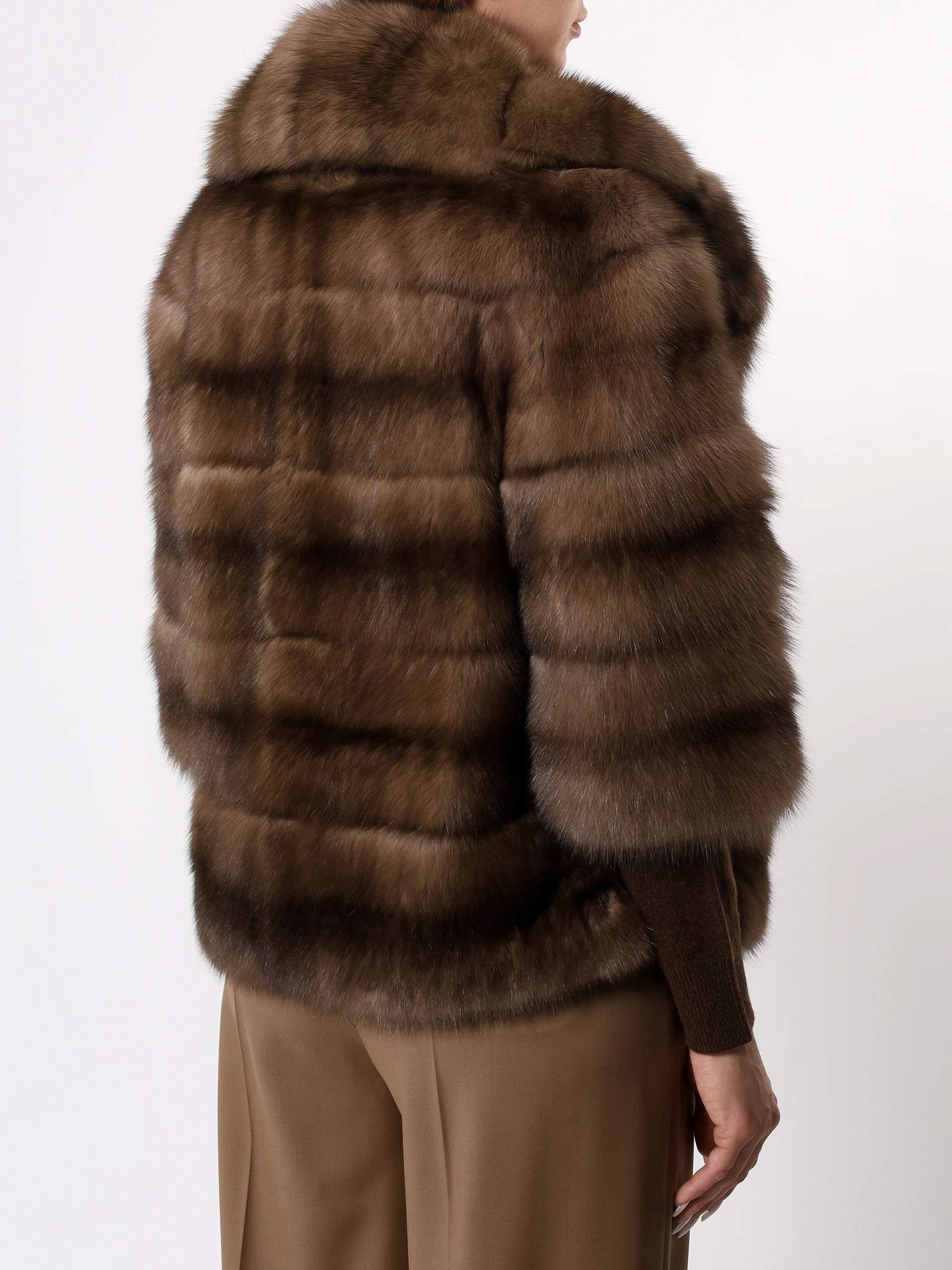 Полушубок «Санса» соболиный