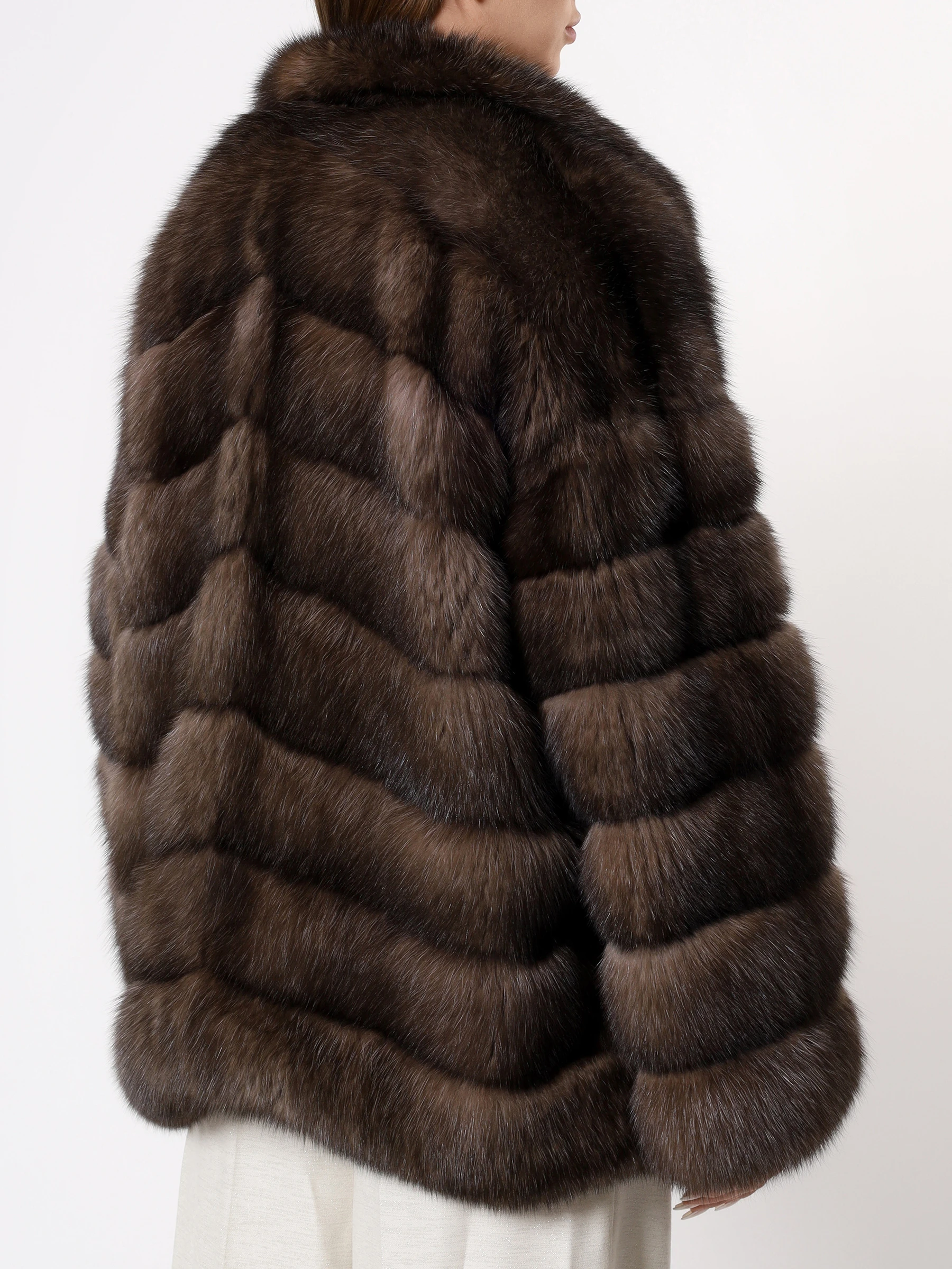 Полушубок «Вивиан» соболиный