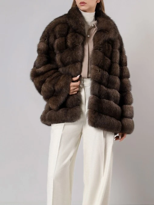 Полушубок «Вивиан» соболиный AMELI