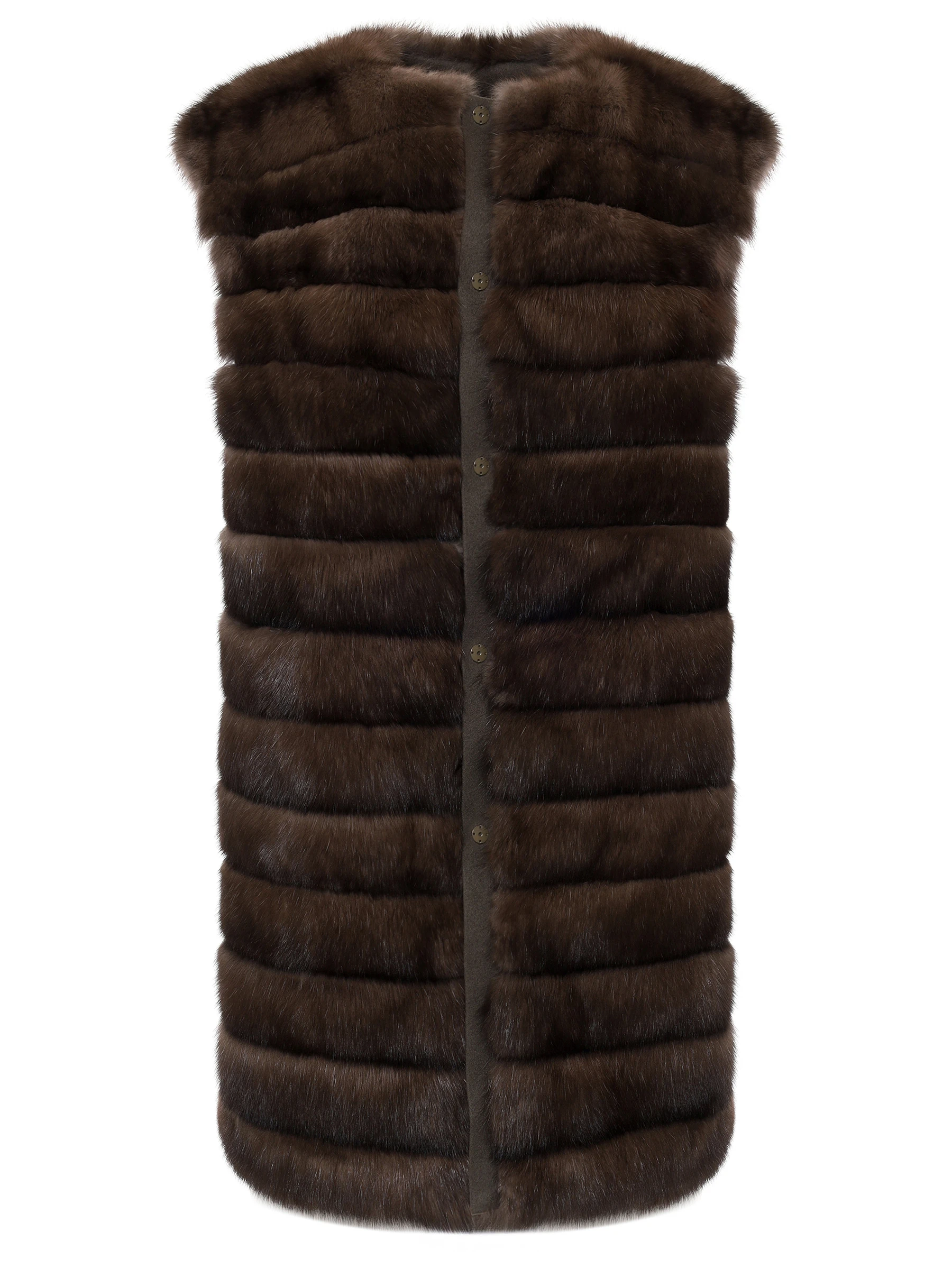 Жилет из меха соболя