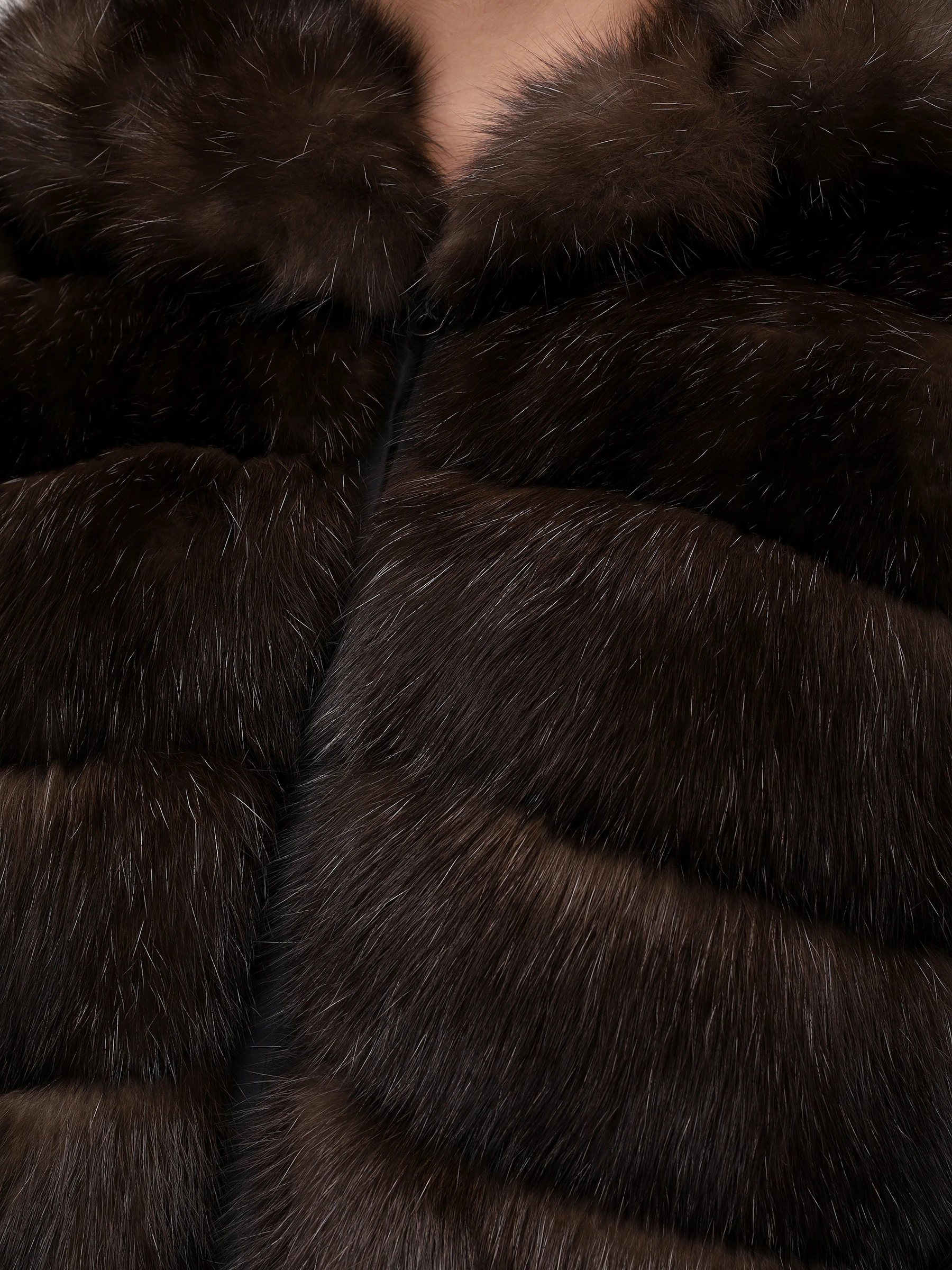 Полушубок «Даниэлла» соболиный