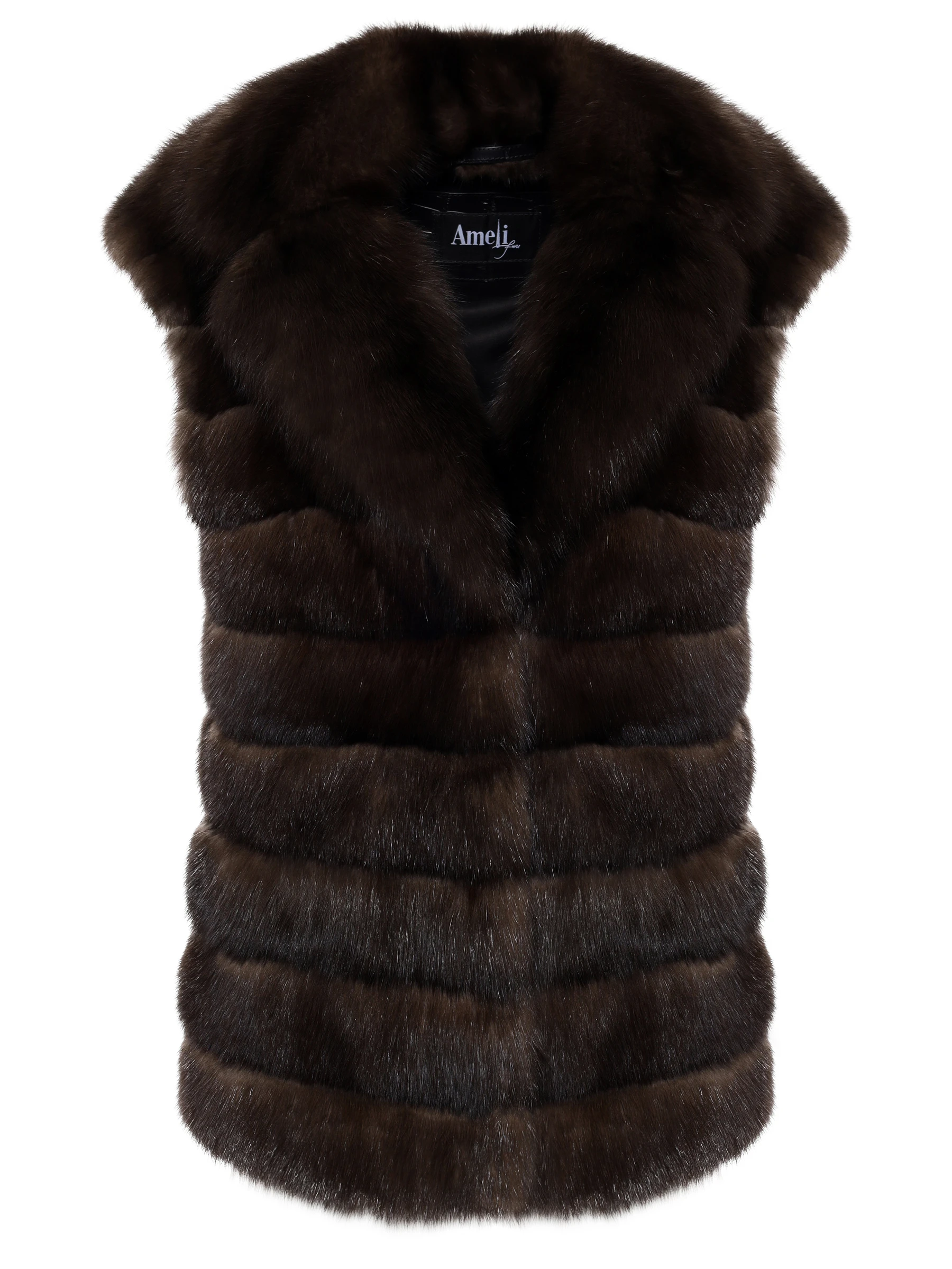 Жилет «Джина» из меха соболя