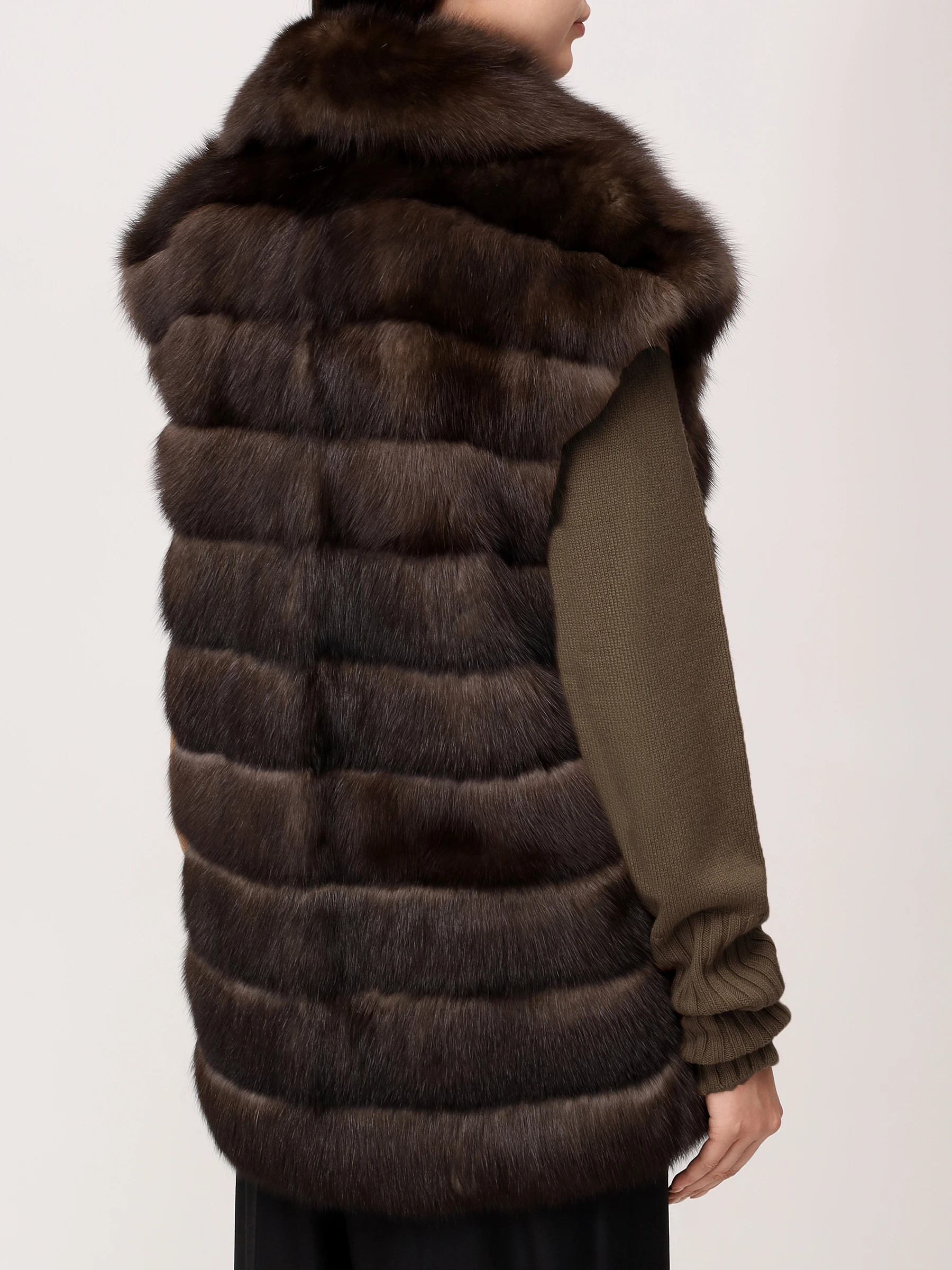 Жилет «Джина» из меха соболя