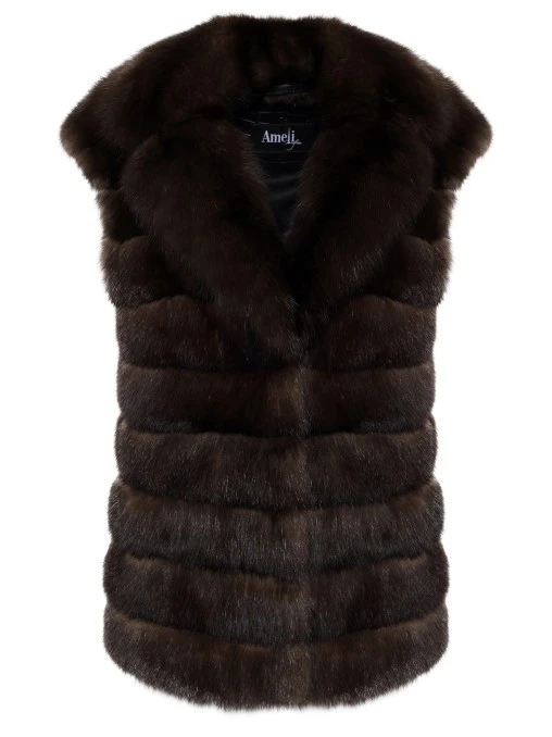 Жилет «Джина» из меха соболя AMELI