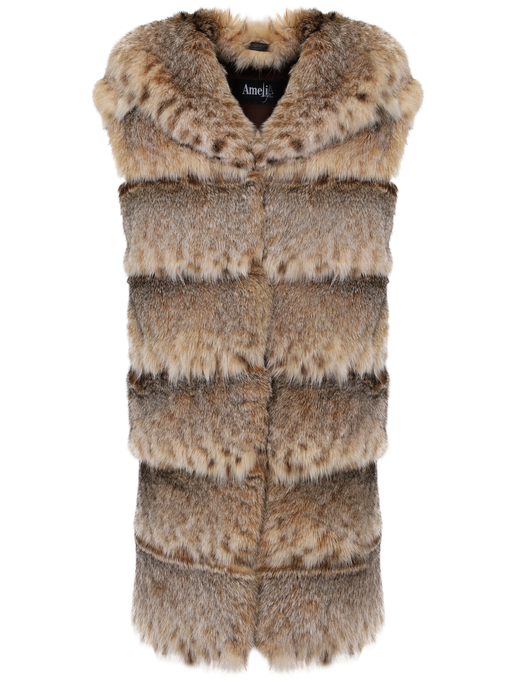Жилет «Жаклин» из меха рыси