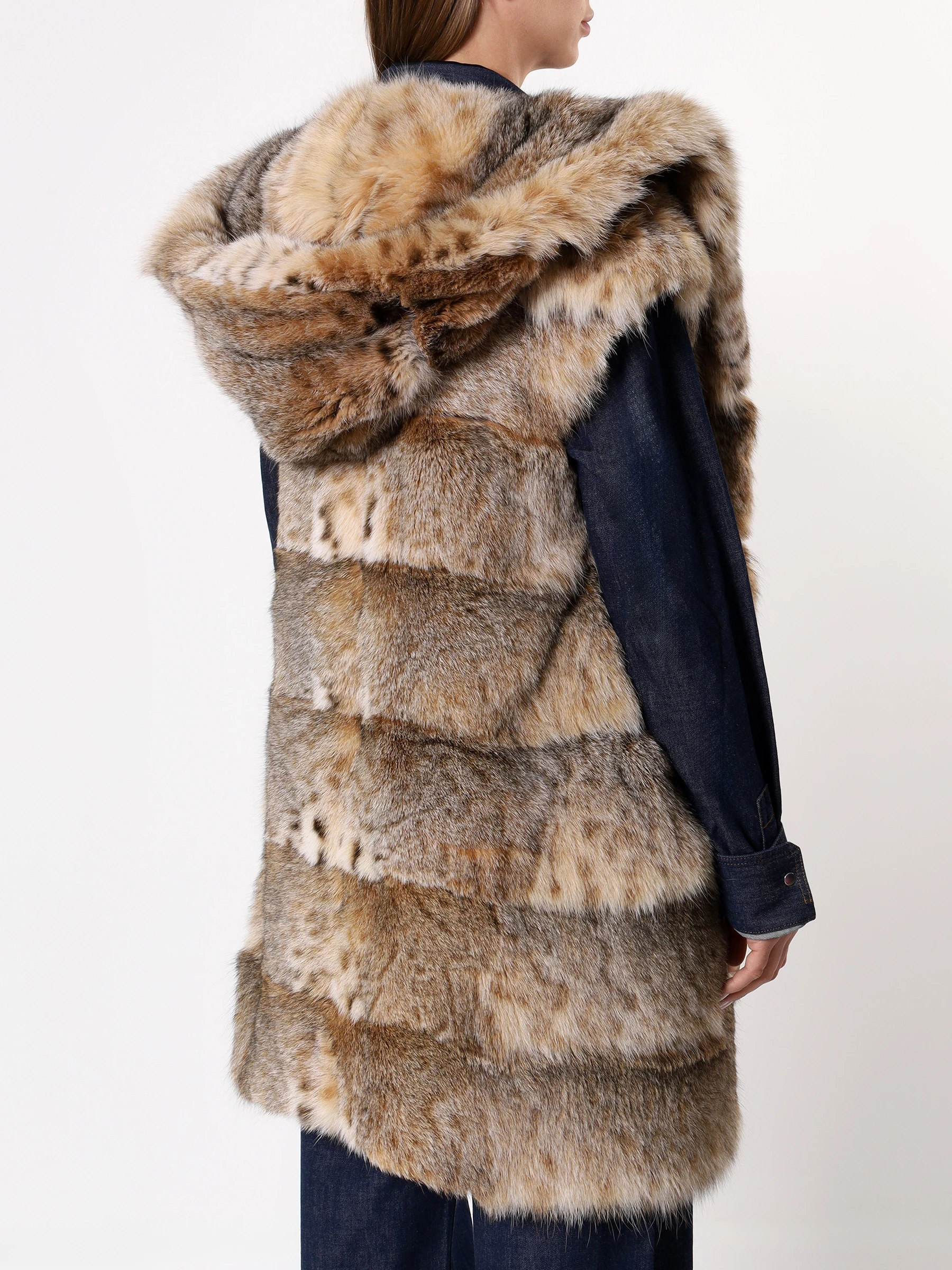 Жилет «Жаклин» из меха рыси