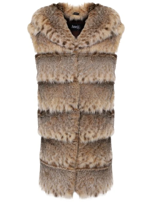 Жилет «Жаклин» из меха рыси AMELI