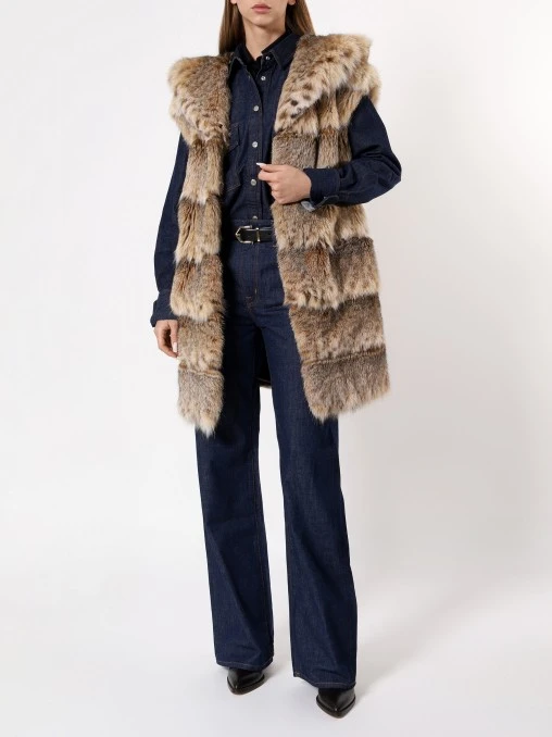 Жилет «Жаклин» из меха рыси AMELI
