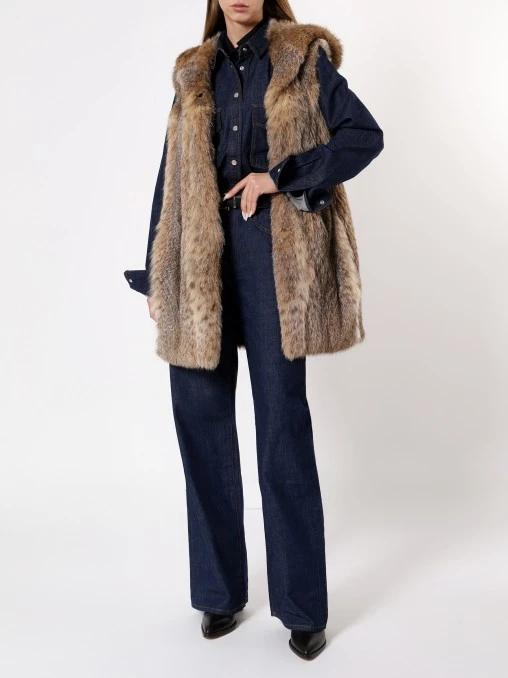 Жилет «Анета» из меха рыси AMELI