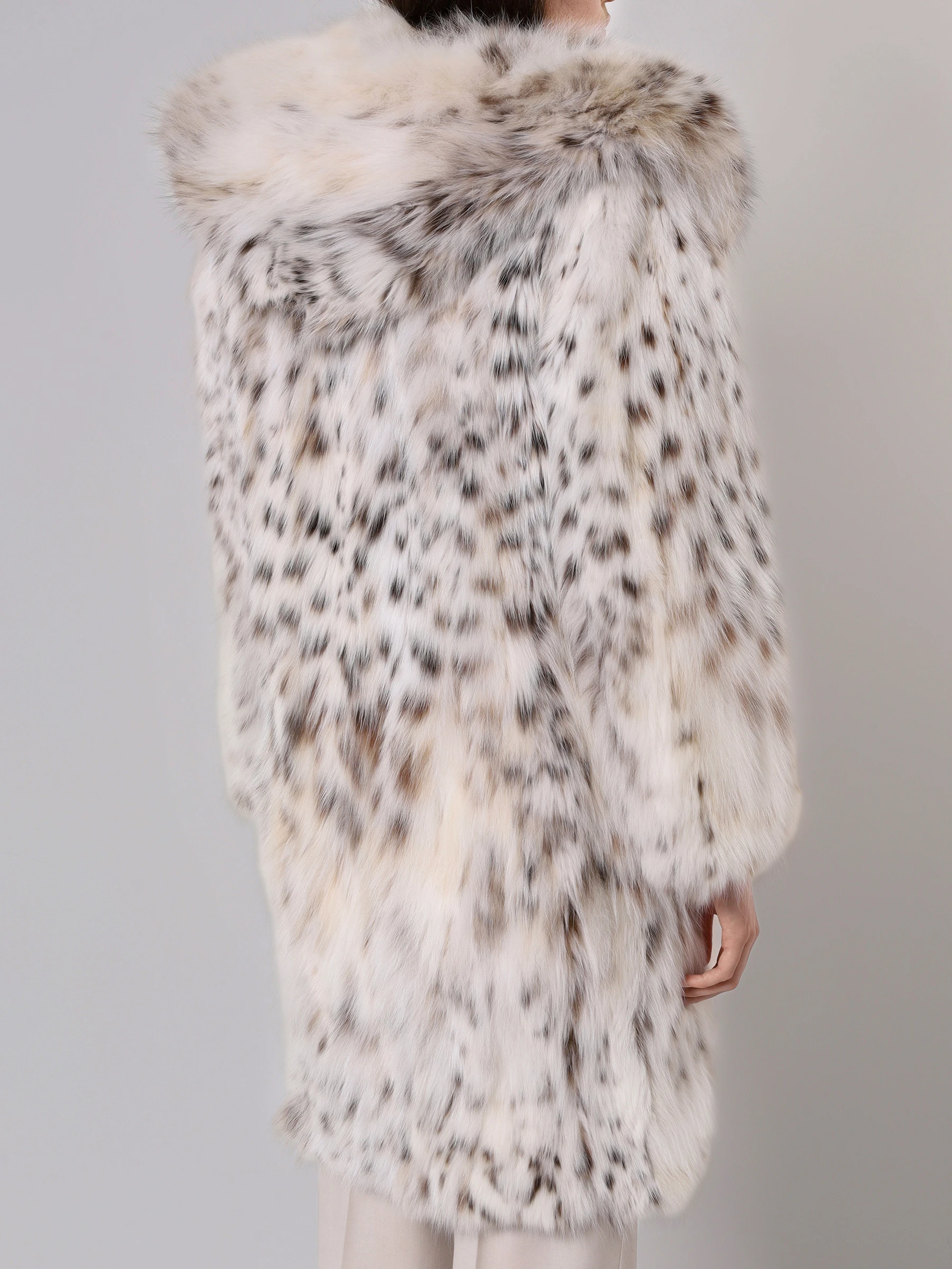 Шуба из меха рыси