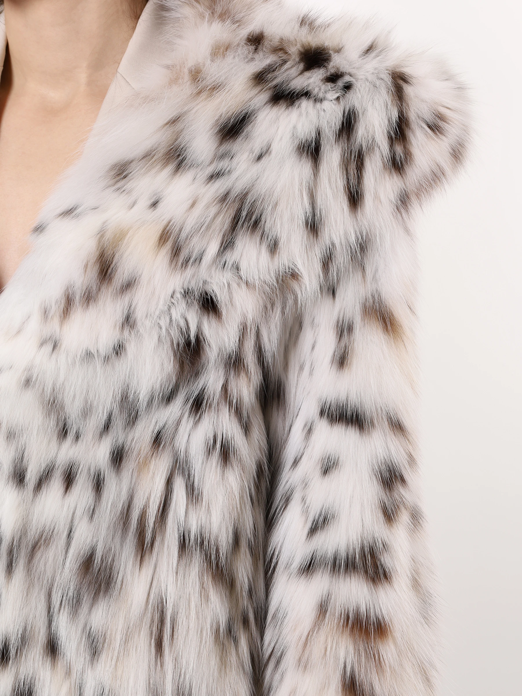 Шуба из меха рыси