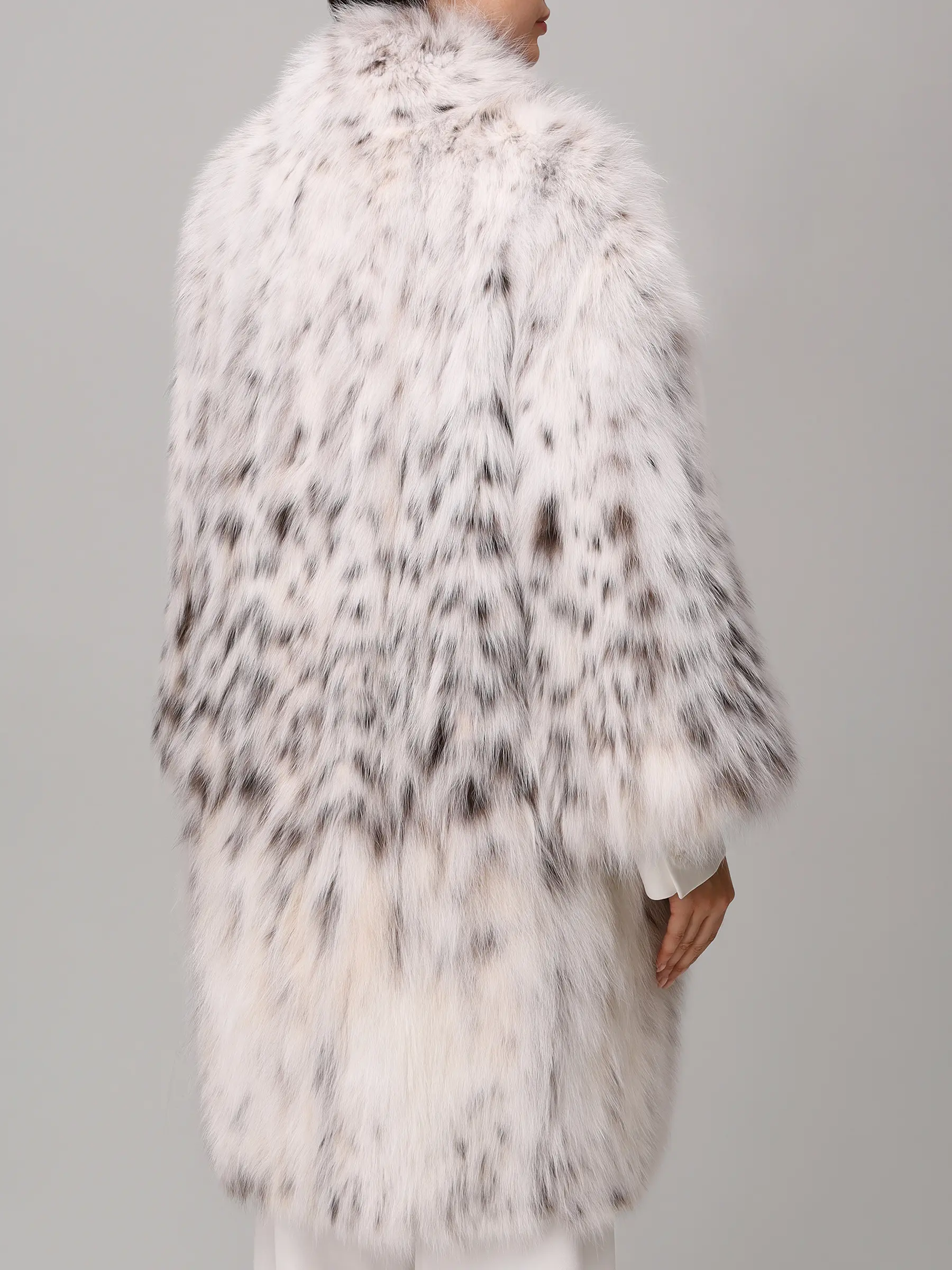 Шуба из меха рыси