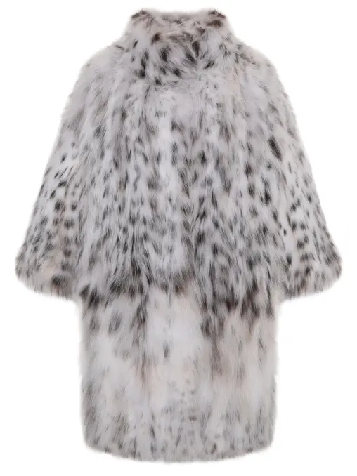 Шуба из меха рыси AMELI