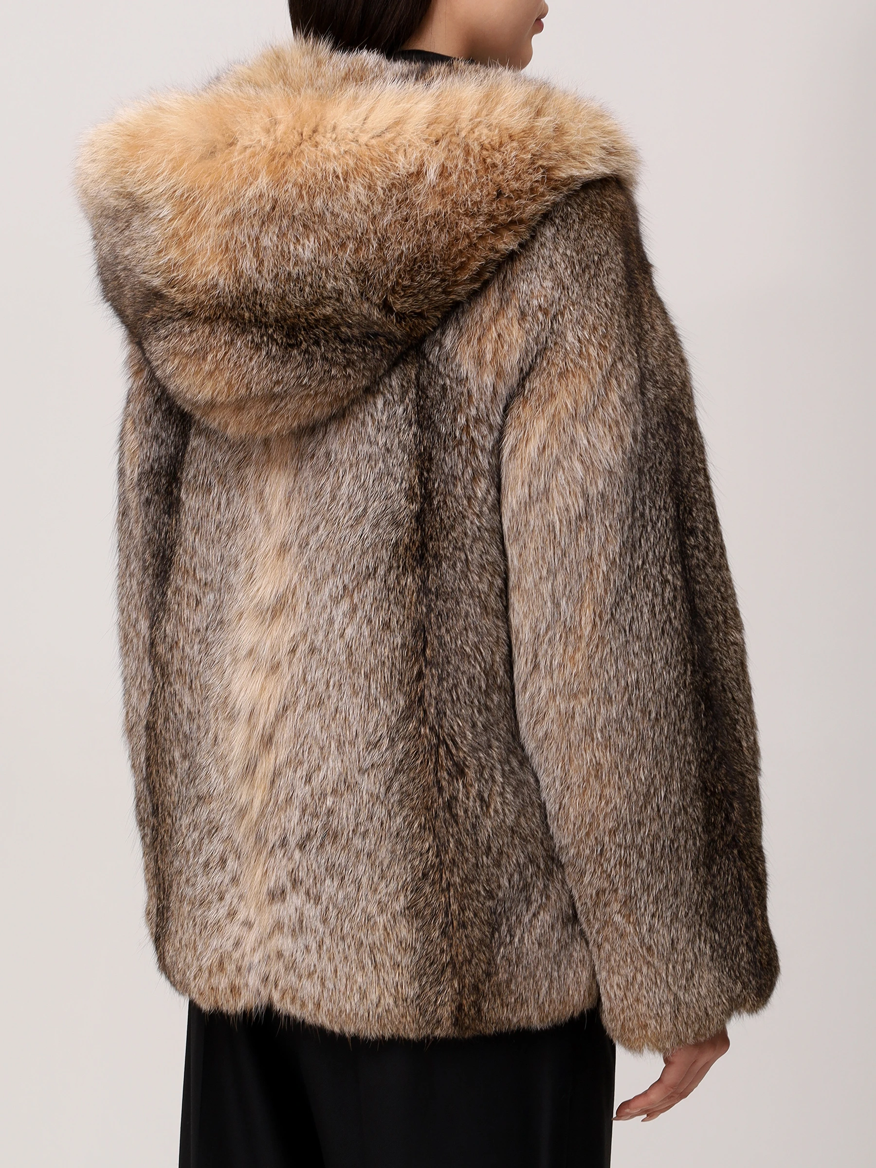 Полушубок «Алана» из меха рыси