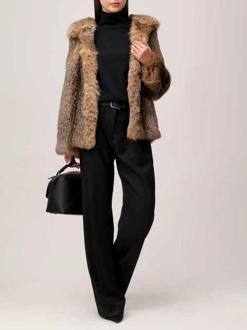 Полушубок «Алана» из меха рыси AMELI