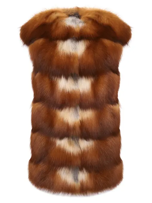 Жилет «Афина» из меха лисы AMELI