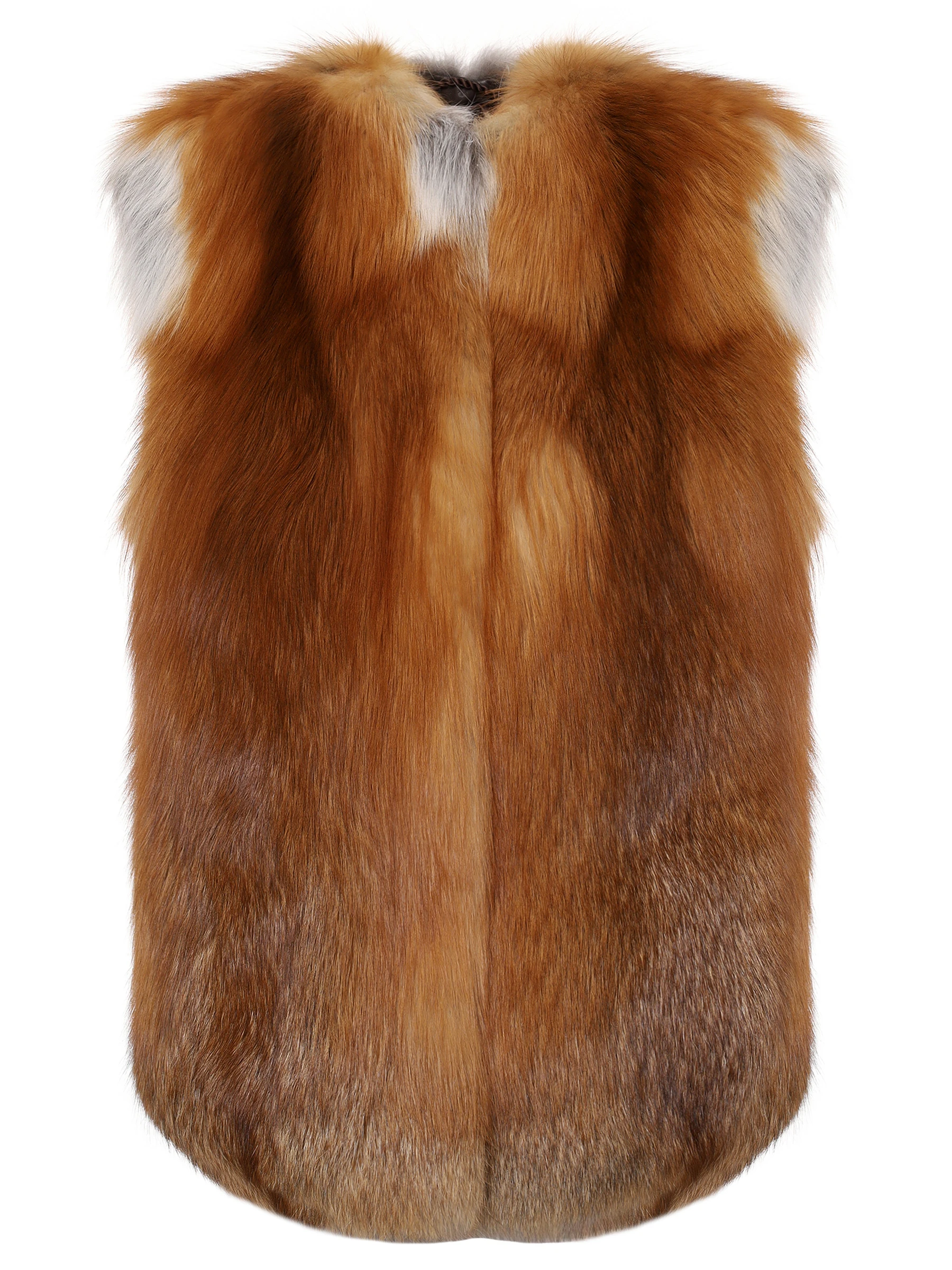 Жилет «Голди» из меха лисы