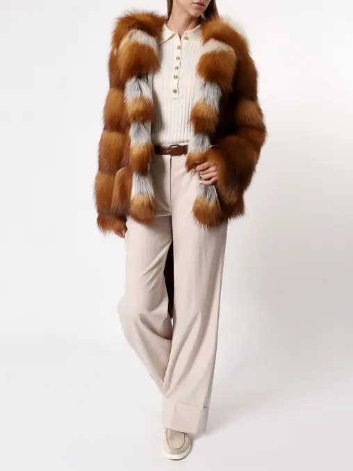Полушубок из меха лисицы AMELI