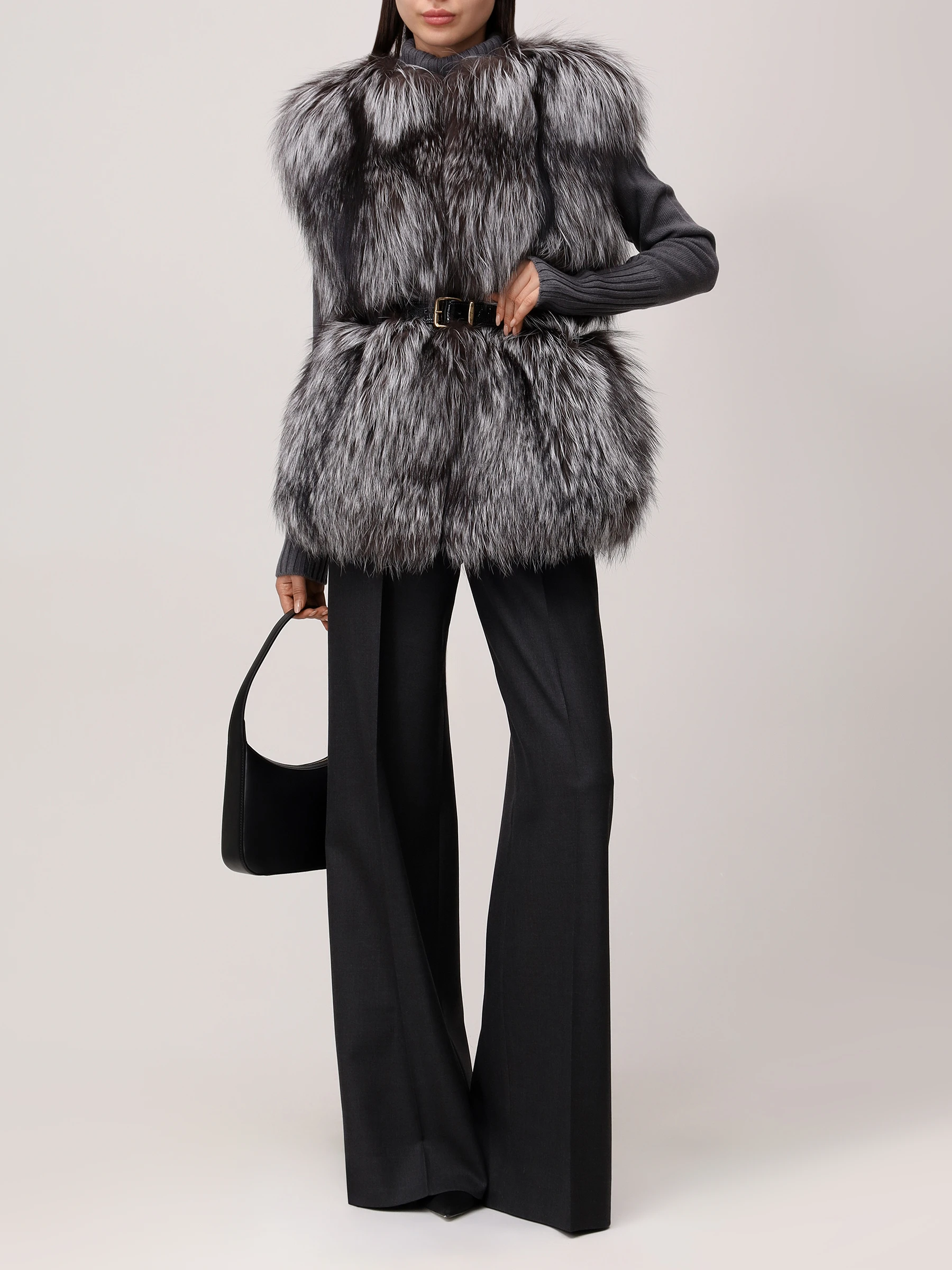 Жилет «Дафна» из меха лисы