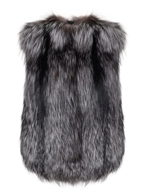 Жилет «Дафна» из меха лисы AMELI