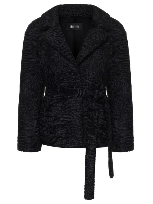 Полушубок «Джуди» из каракуля AMELI
