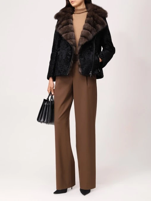 Куртка-косуха из каракуля AMELI