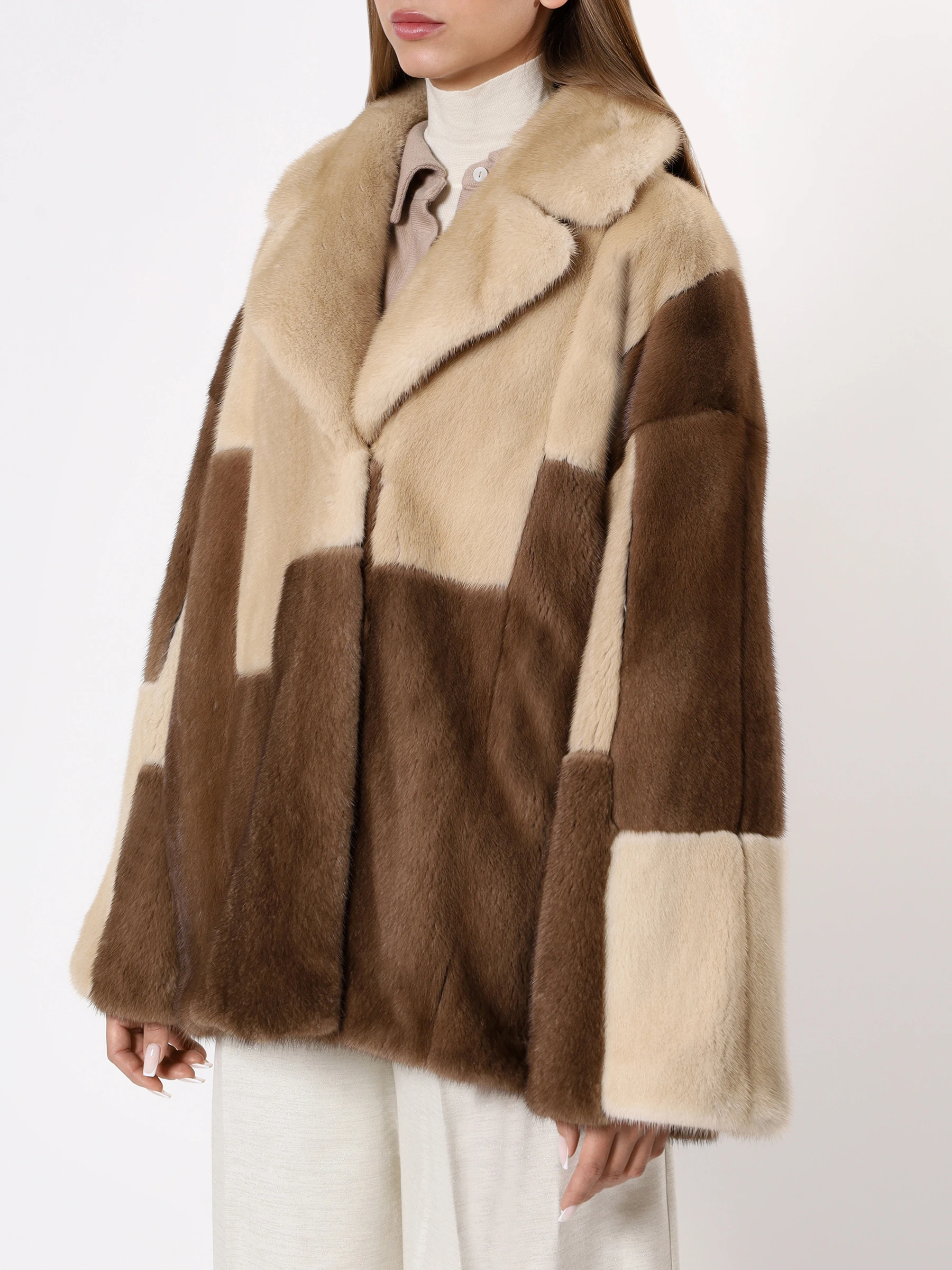 Полушубок «Вивиан» норковый