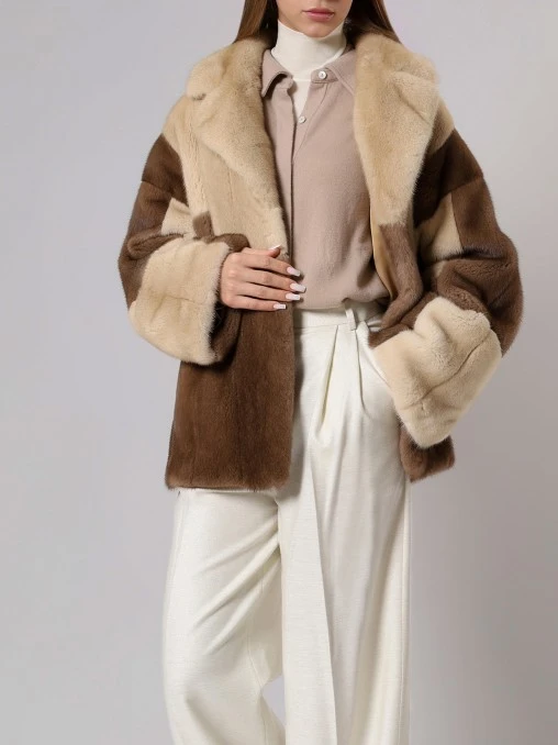 Полушубок «Вивиан» норковый AMELI