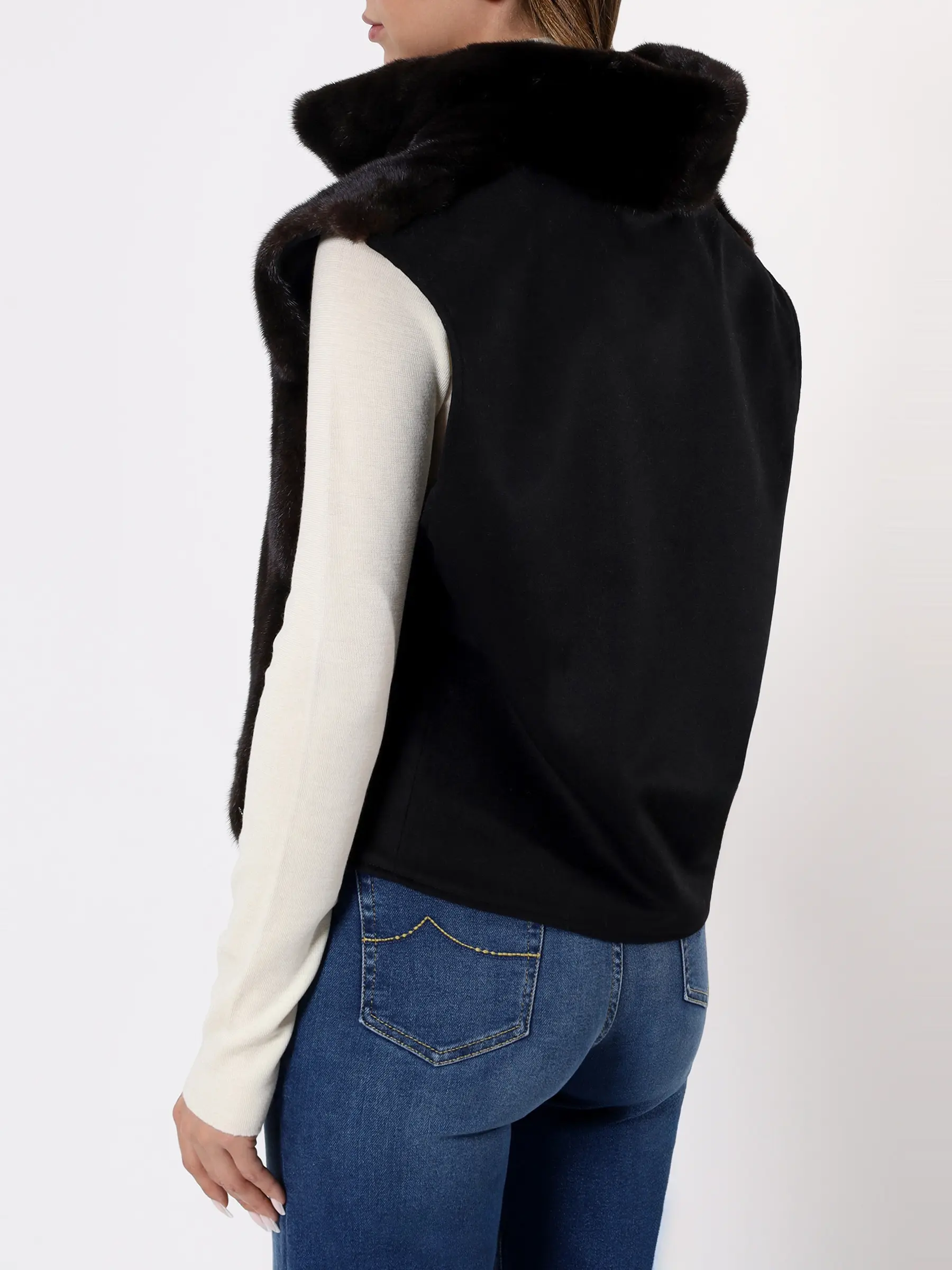 Накидка из меха норки