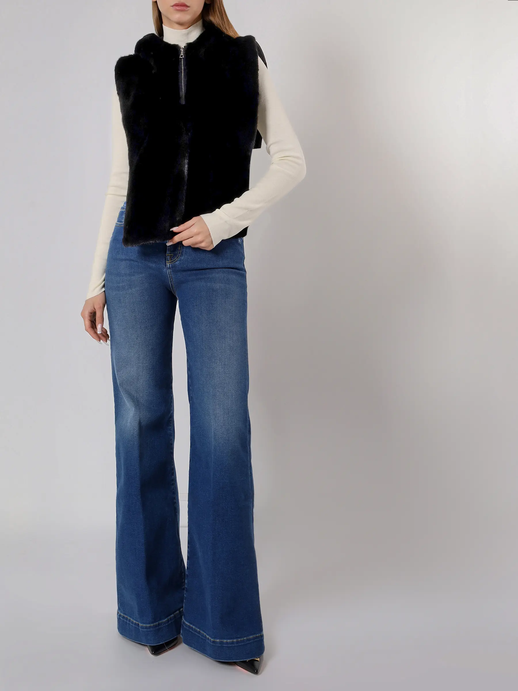 Накидка из меха норки