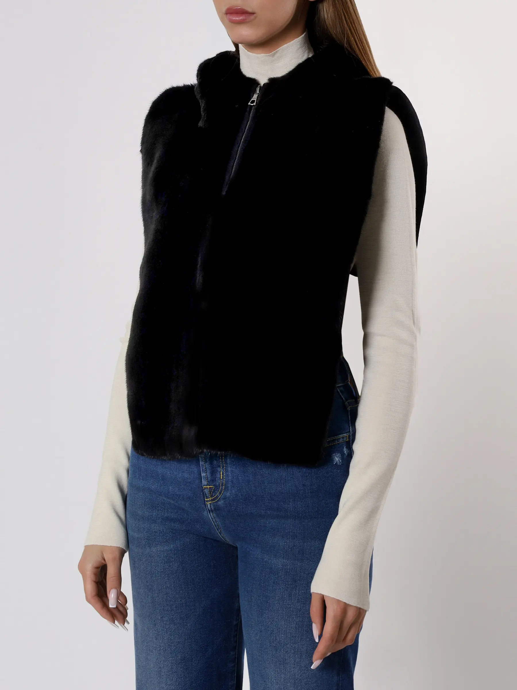 Накидка из меха норки