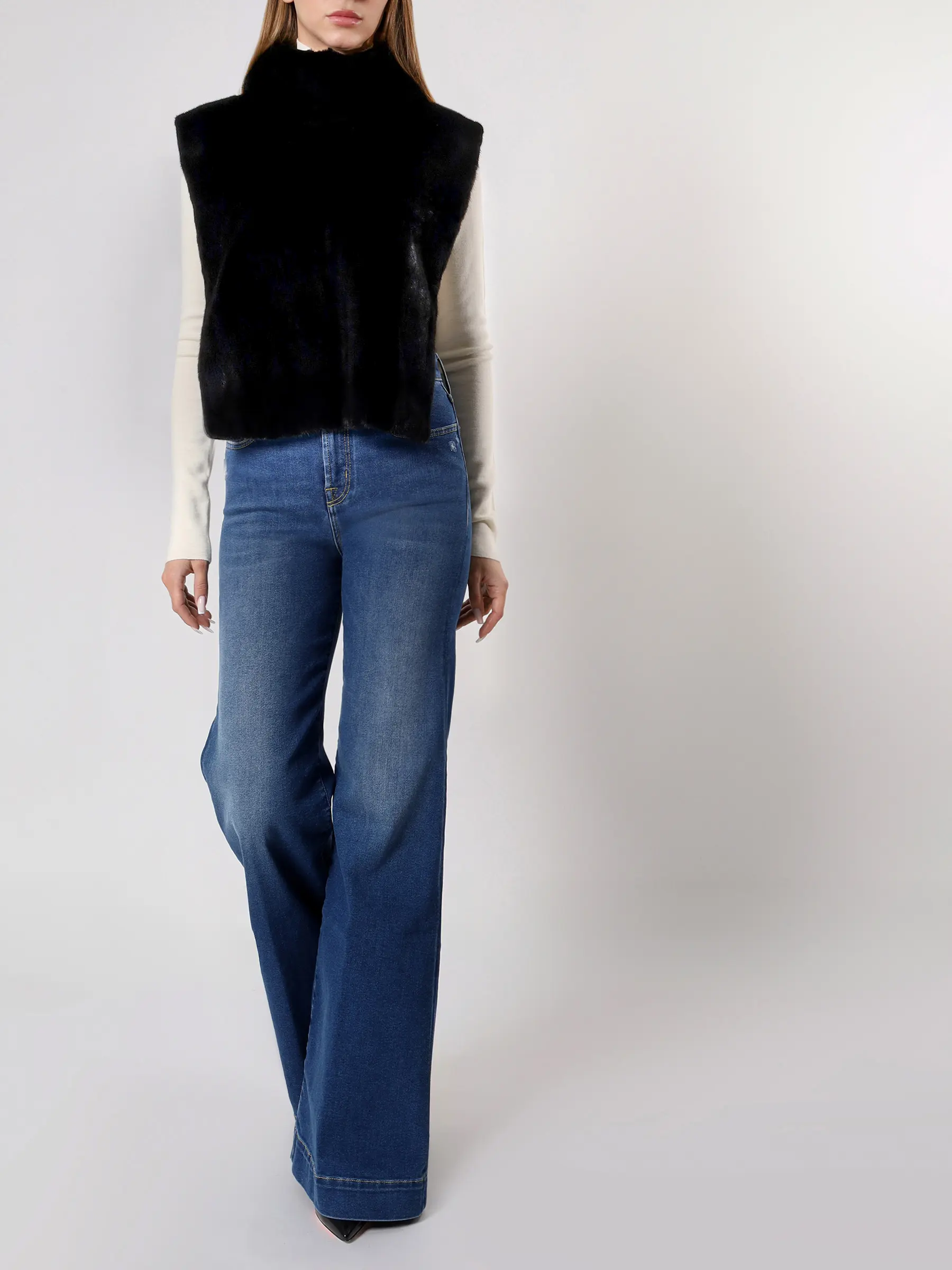 Накидка из меха норки