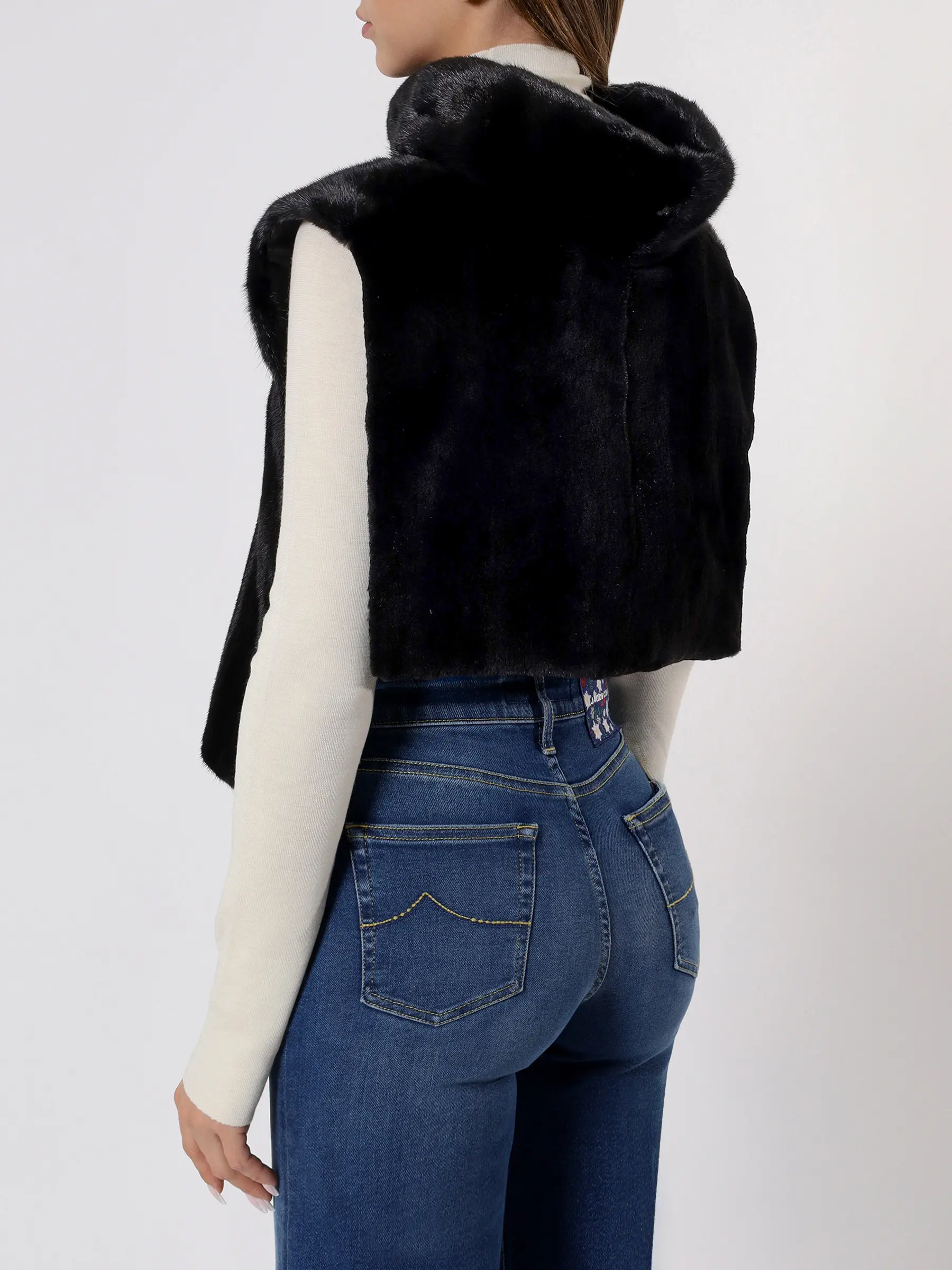 Накидка из меха норки