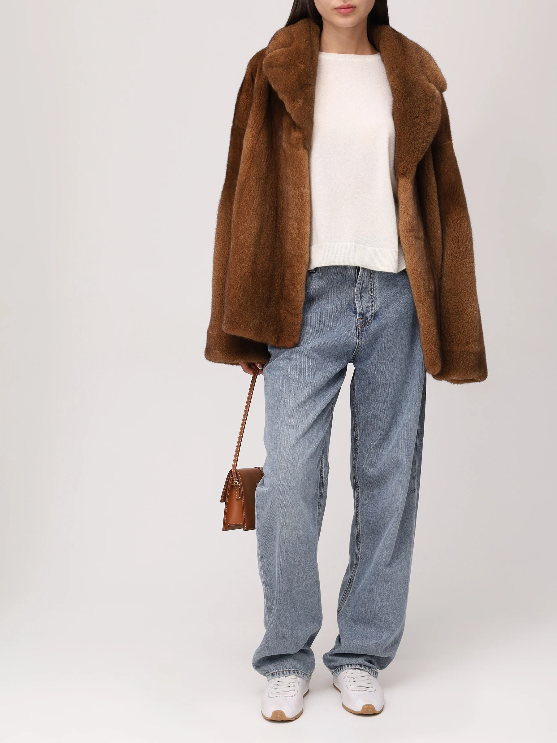 Полушубок «Вивиан» норковый