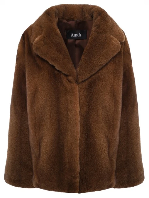 Полушубок «Вивиан» норковый AMELI