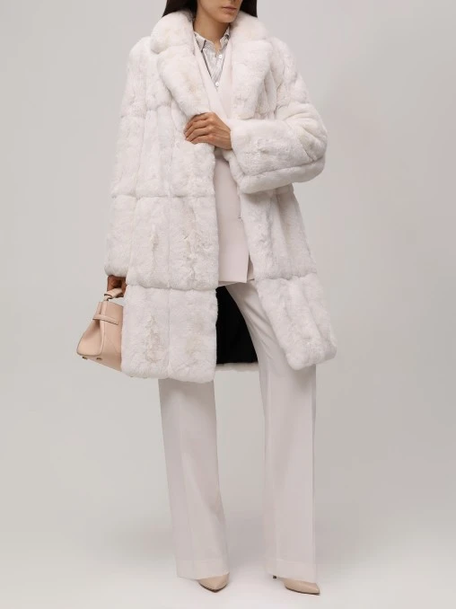 Шуба из меха шиншиллы AMELI