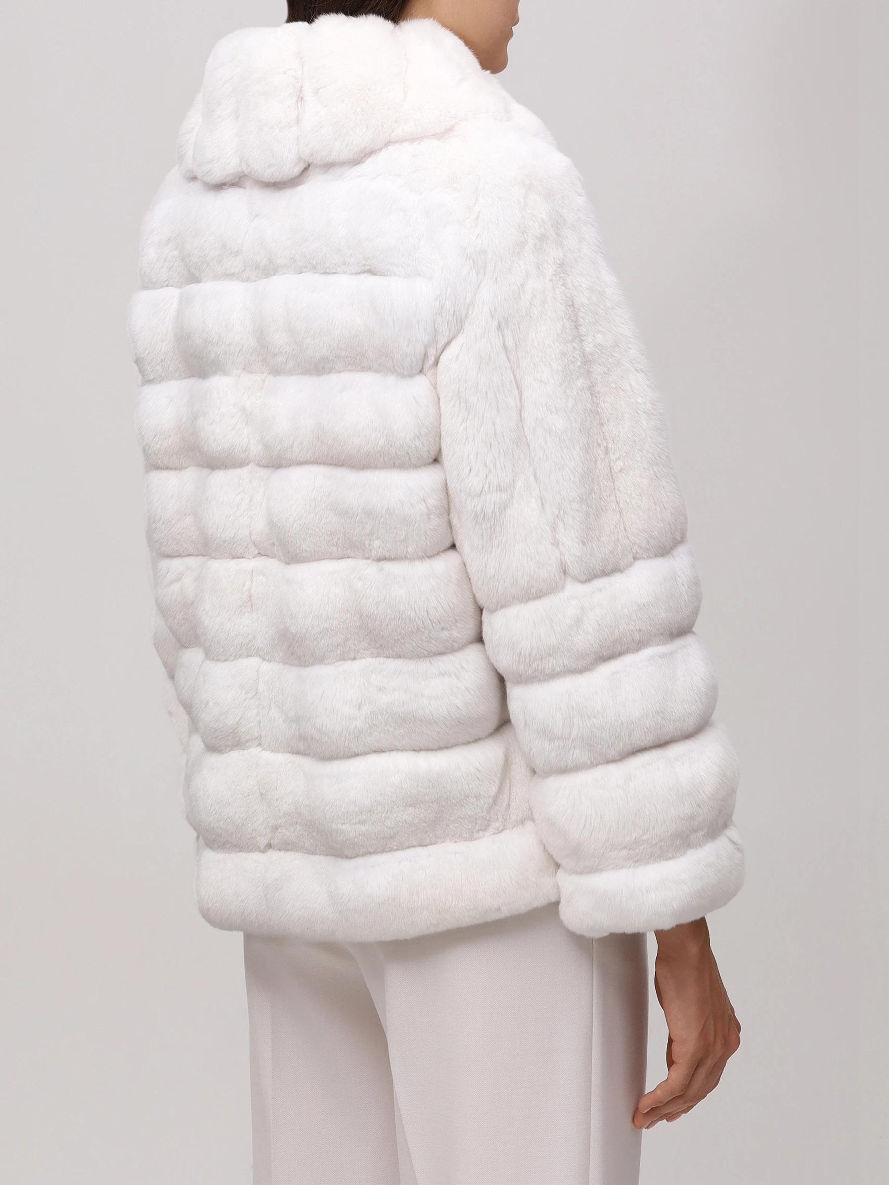 Полушубок «Катрина» из меха шиншиллы