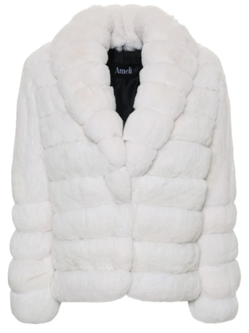 Полушубок «Катрина» из меха шиншиллы AMELI