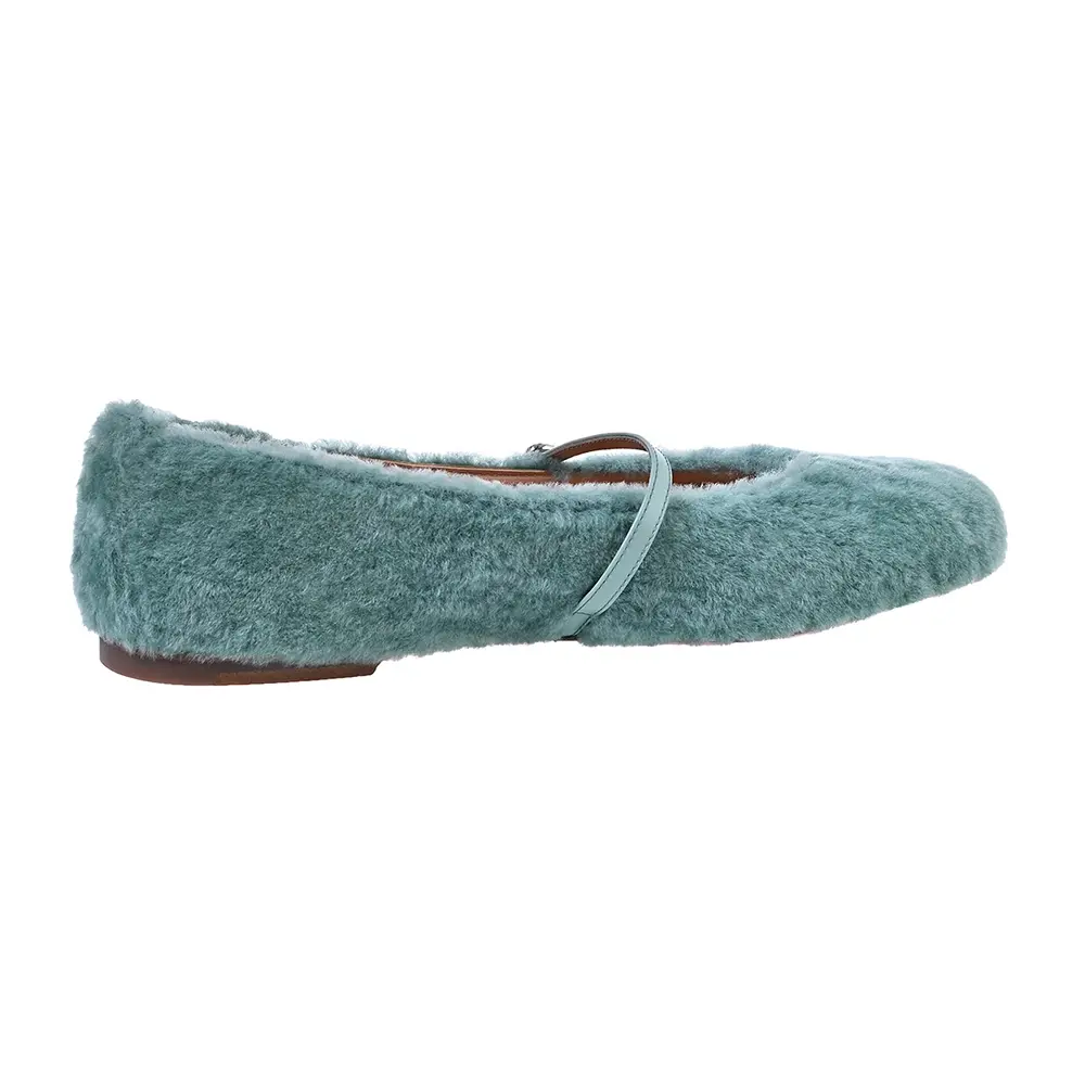 Балетки из меха