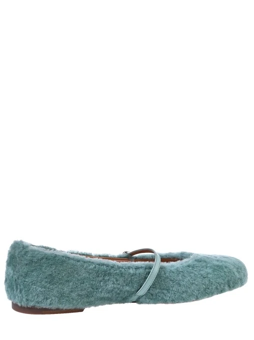 Балетки из меха SANTONI